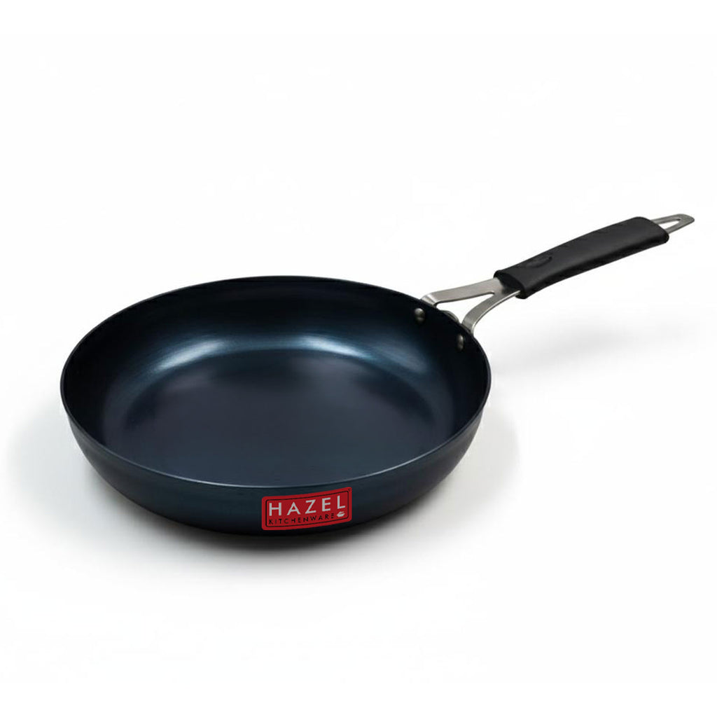 Traditional Lokhand Iron Fry Pan, 22 cm, 1200 ml