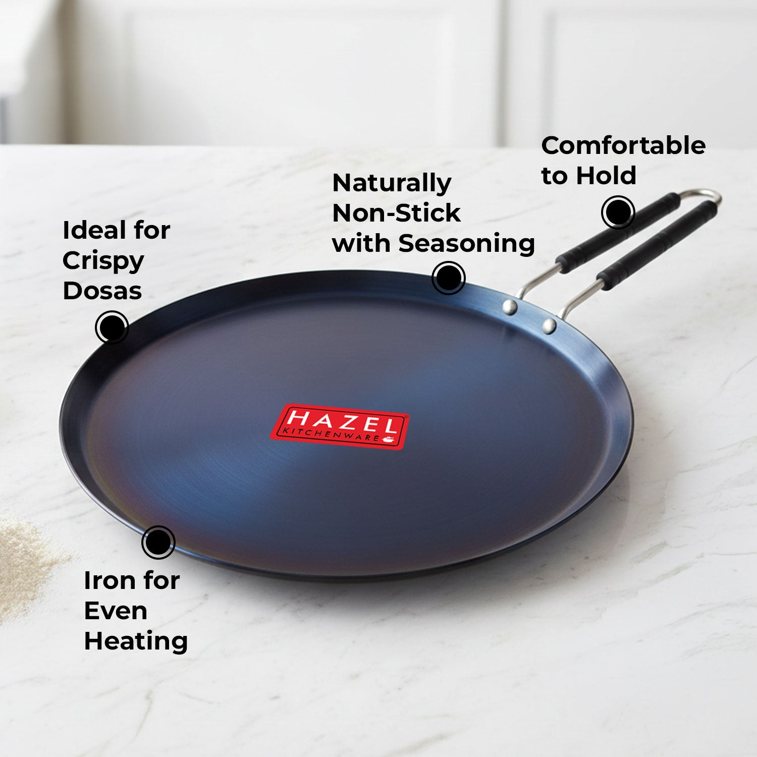 Lokhand Iron Dosa Tawa, 29.5 cm