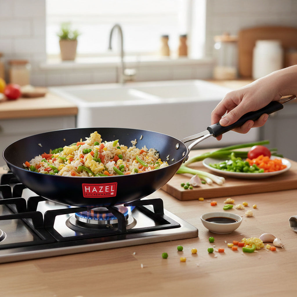 Lokhand Iron Wok, 24.7 cm, 2.45 L