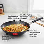 Lokhand Iron Wok, 24.7 cm, 2.45 L