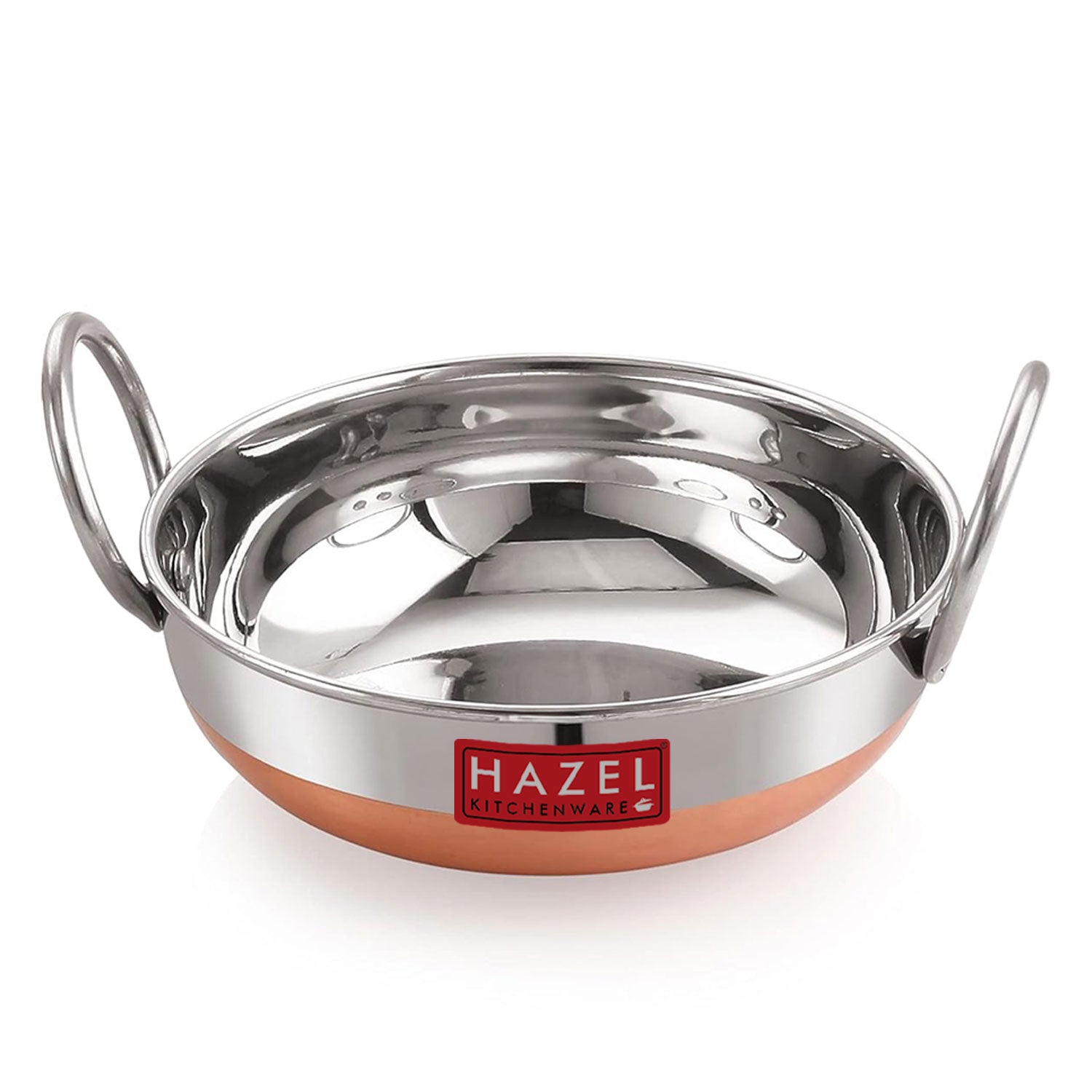 Stainless Steel Copper Bottom Kadhai, 1500 ml