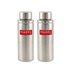 Stainless Steel Leak-Proof Water Bottle, 700 ml, Set of 2