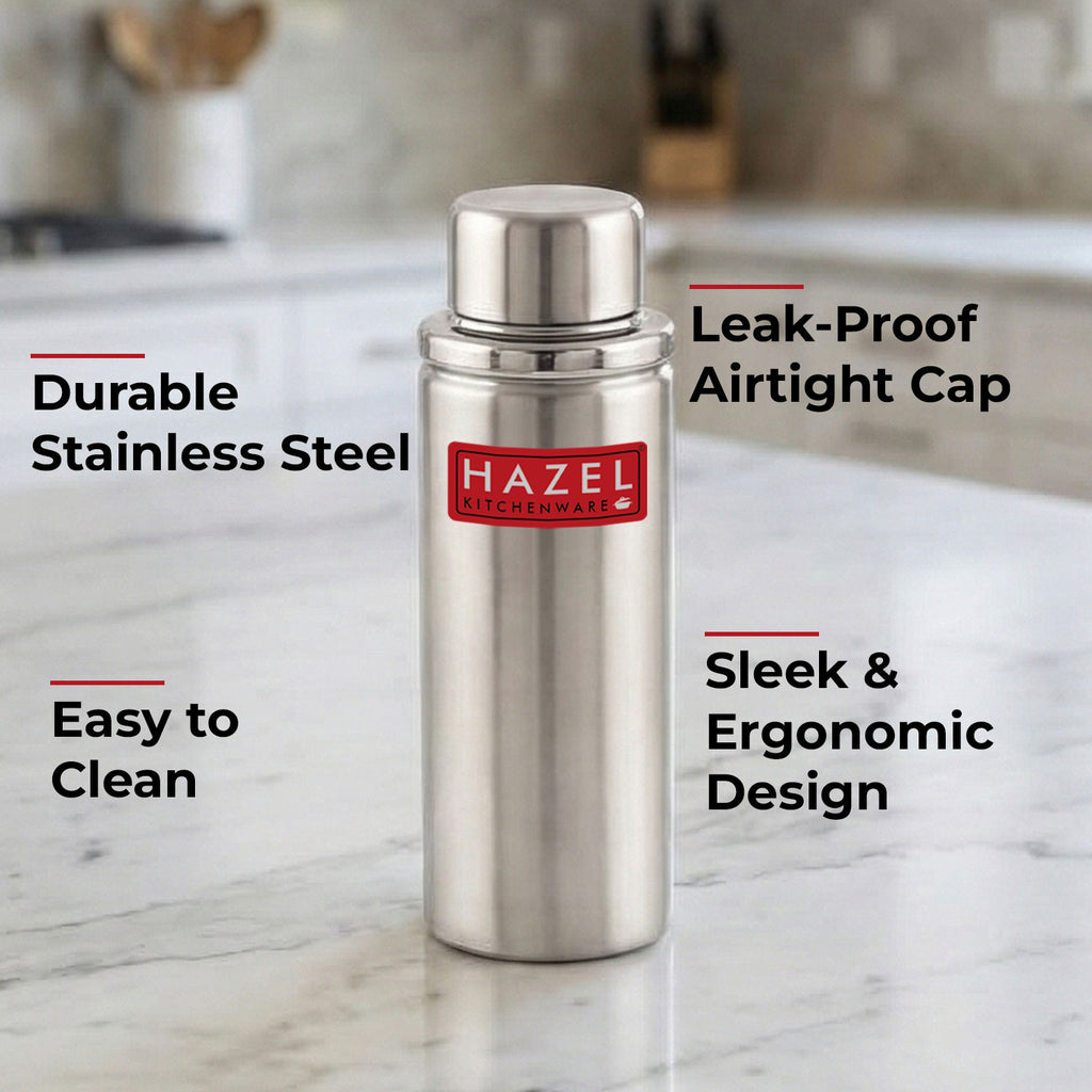 Stainless Steel Leak-Proof Water Bottle, 700 ml, Set of 6