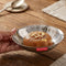Stainless Steel Hammered Small Copri Snacks Nasta Plate, 15.5 cm