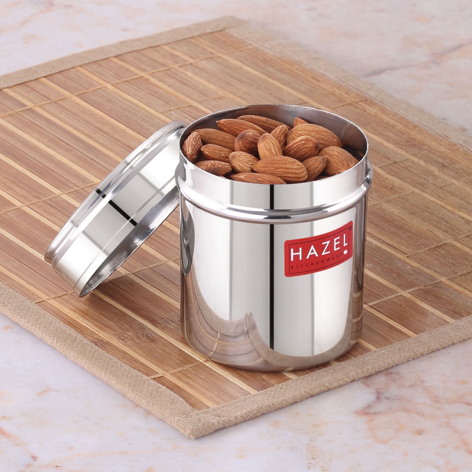 Stainless Steel See-Through Container with Transparent Lid, 250 ml