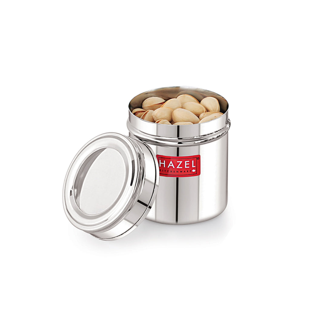 Stainless Steel See-Through Container with Transparent Lid, 250 ml