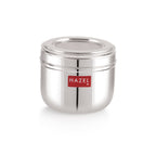 Stainless Steel Oval Container with Transparent Lid for Storage, 450ml