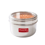 Stainless Steel Storage Container with Transparent Lid, 1100ml