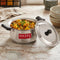 Stainless Steel Induction Casserole with Lid, Milk Tope with Plastic Handles, 1900 ML