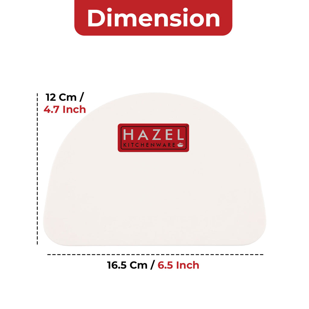 Flexible Scraper Curve D Shape | Multipurpose Plastic Dough Scraper