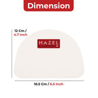 Flexible Scraper Curve D Shape | Multipurpose Plastic Dough Scraper