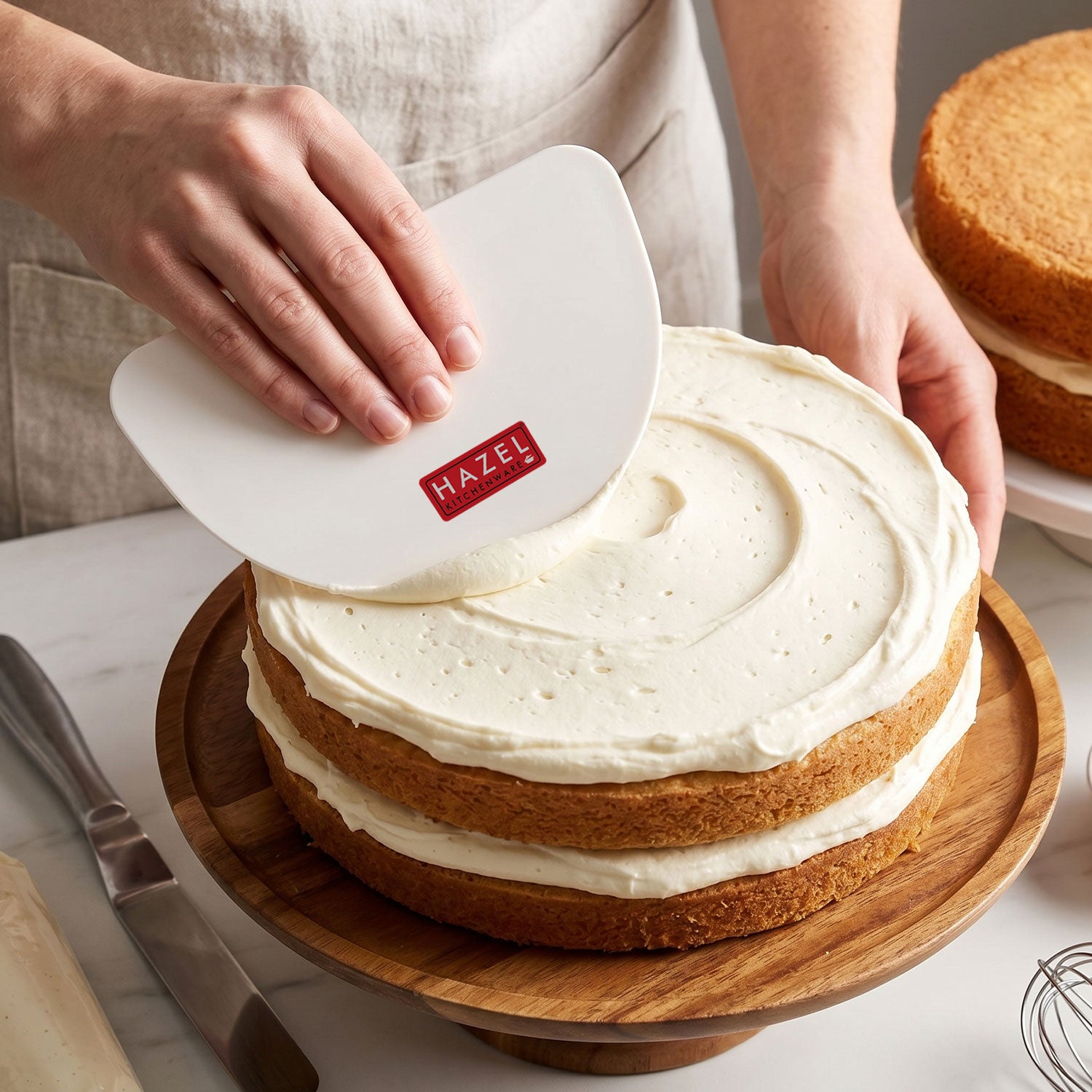 Flexible Scraper Curve D Shape | Multipurpose Plastic Dough Scraper