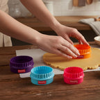 Round Plastic Cookie Cutter Set Of 5, Cutter for Cookies, Biscuits