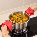 Silicone Mitts/ Pot Holder, Microwave Safe & Heat Resistant