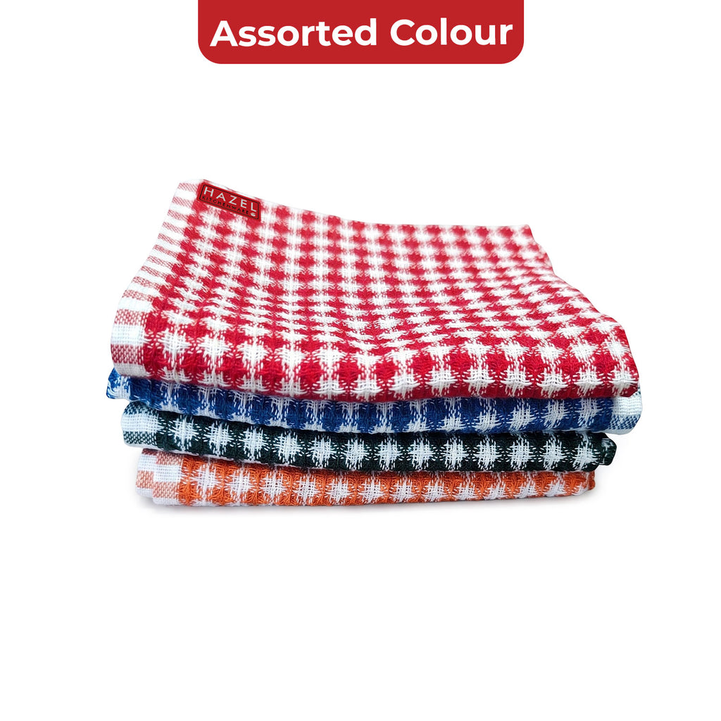 Kitchen Cleaning Cloth, Cotton Polyester Waffle Weave Towels for Cleaning, 200 GSM, Pack of 4