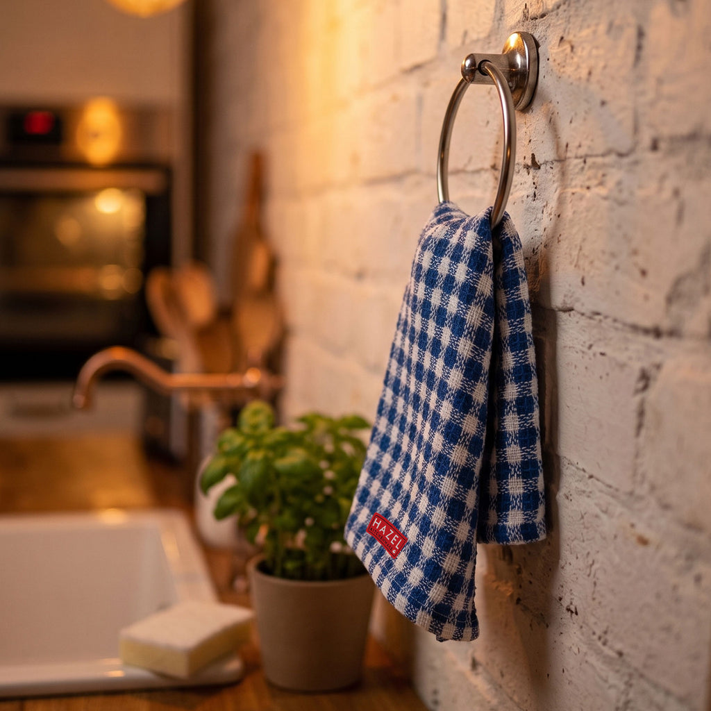 Kitchen Cleaning Cloth, Cotton Polyester Waffle Weave Towels for Cleaning, 200 GSM, Pack of 4