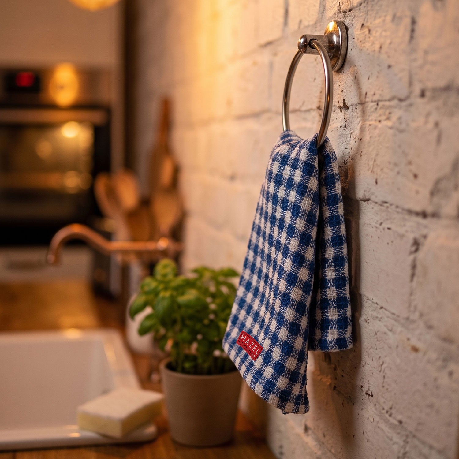 Kitchen Cleaning Cloth, Cotton Polyester Waffle Weave Towels for Cleaning, 200 GSM, Pack of 4