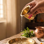 Brass Panch Patra, Pooja Water Cup, Achamani Puja Vessel, 30ml