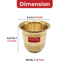 Brass Panch Patra, Pooja Water Cup, Achamani Puja Vessel, 30ml