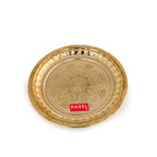 Brass Small Thali for Flower Offering, Prasad Plate, Kumkum Diya, Diwa Keeping Tray