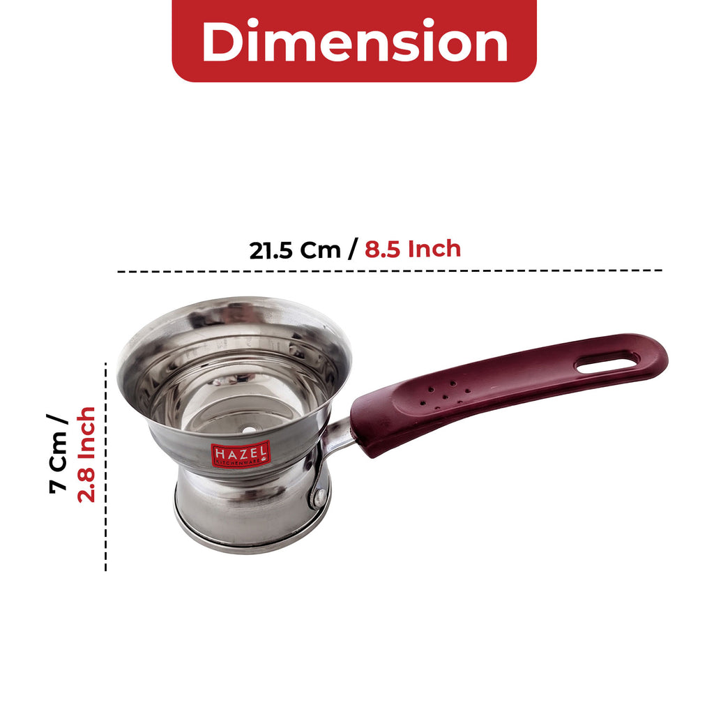 Stainless Steel Dhoop Dani, Incense Holder with Handle