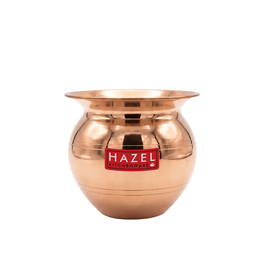 Copper Kalash, Small 300 ml Tamba Lota, Pooja Water Pot