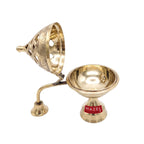 Brass Lobandan Kapoor Deep, Camphor Burner Dhoop Dani for Pooja
