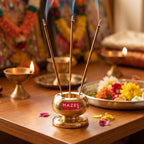 Brass Agarbatti Stand Holder, Incense Stick Stand for Pooja