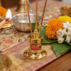 Brass Agarbatti Stand Small, Incense Stick Holder for Home Temple
