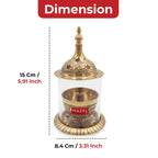 Brass Akhand Diya for Puja & Temple, Oil Lamp Jyot Deepak
