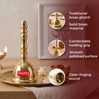Brass Ghanti for Pooja, Temple Bell for Home Mandir, Prayer Room