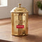 Golden Sugar Container with Lid, Galvanized Iron Storage Jar, 800 ml