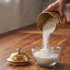 Golden Sugar Container with Lid, Galvanized Iron Storage Jar, 800 ml