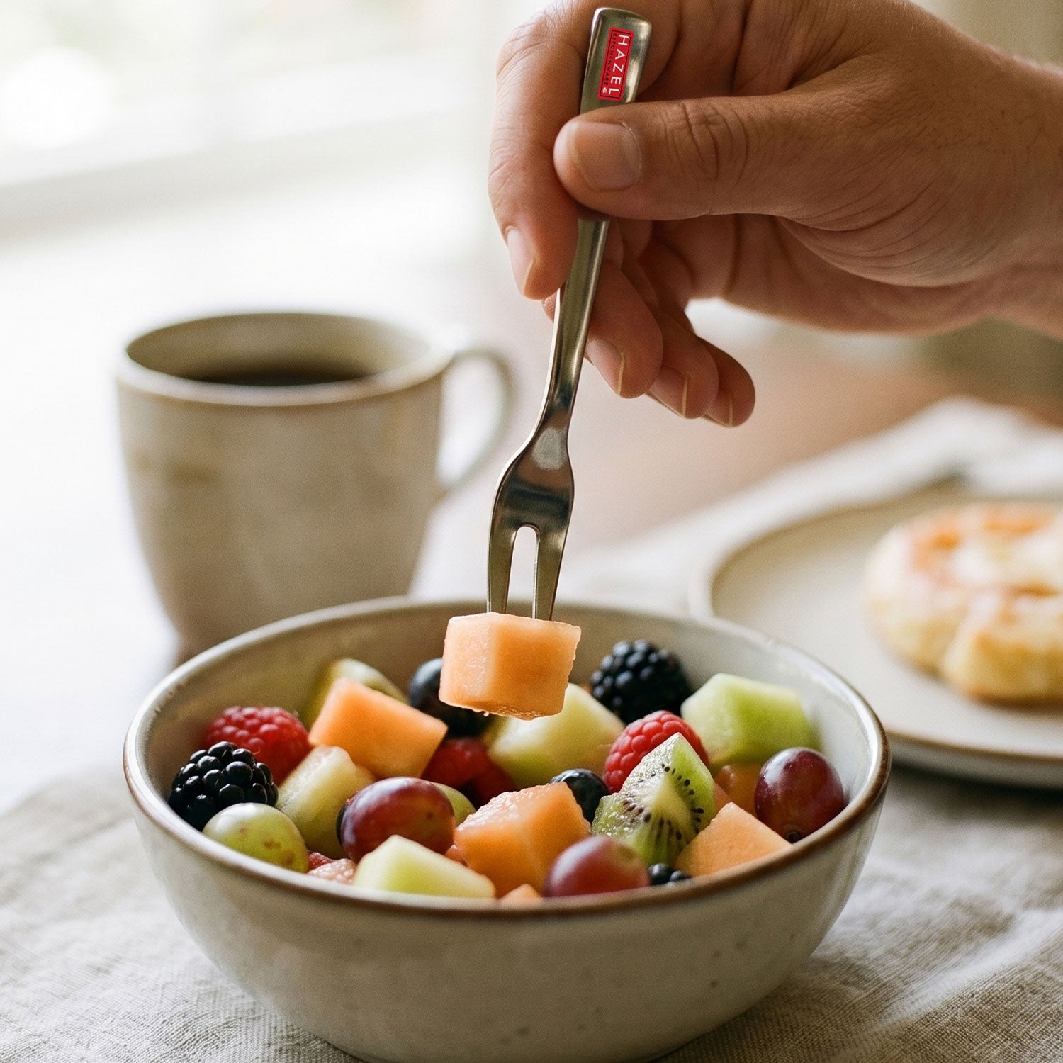 Stainless Steel Fruit Fork Set of 6 Dessert Forks for Snacks