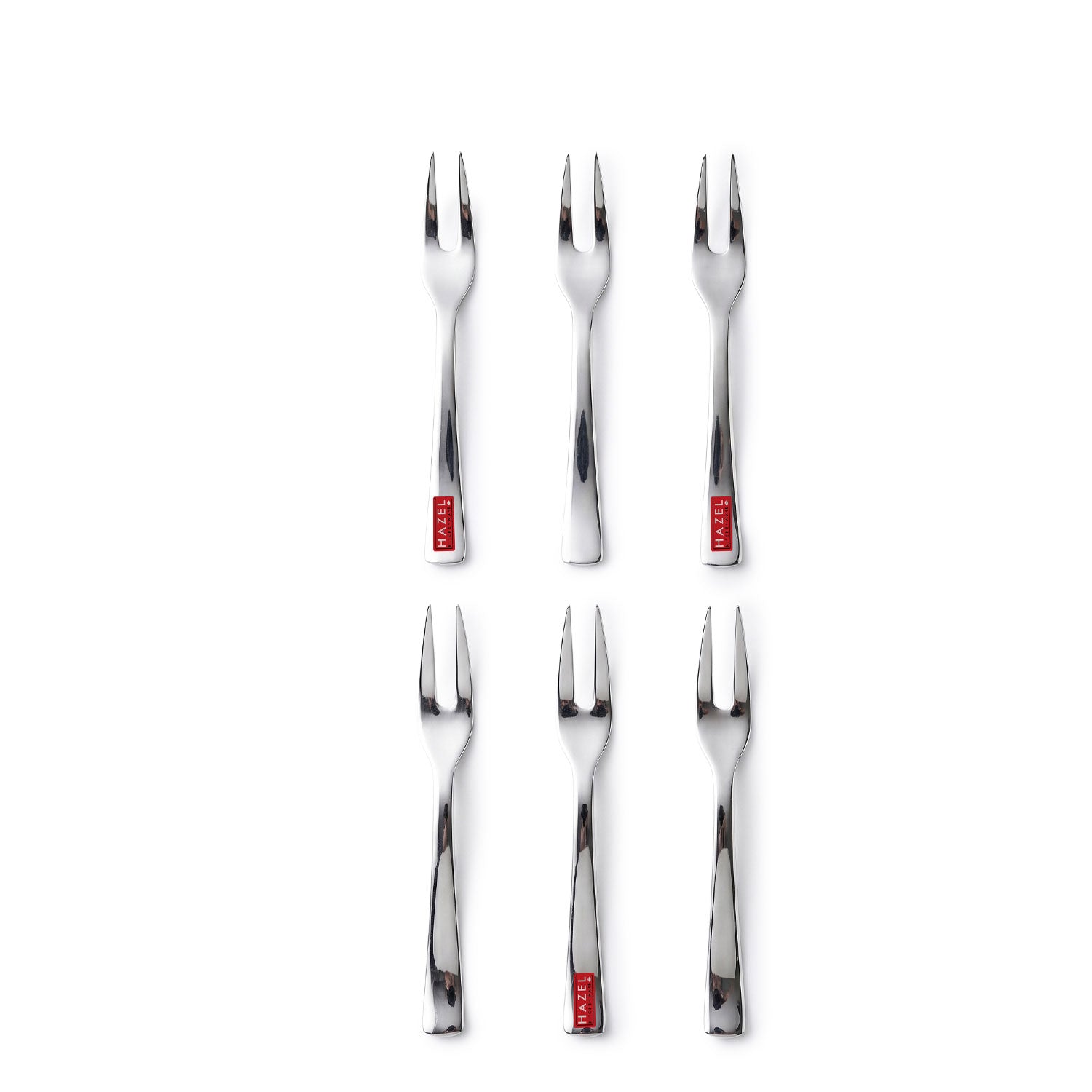 Stainless Steel Fruit Fork Set of 6 Dessert Forks for Snacks