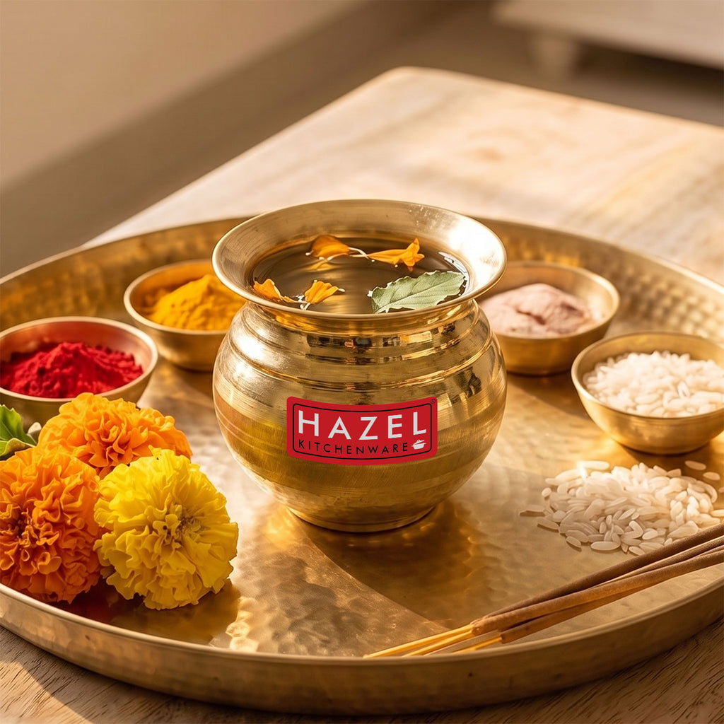 Brass Lota, 250 ml, Pooja Pital Kalash, Vessel for Pooja