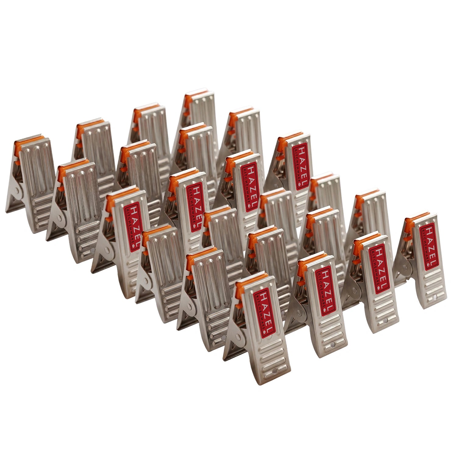 Stainless Steel Cloth Clips for Drying Clothes, Set of 24