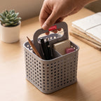 4 Section Cutlery Holder for Kitchen, Galvanised Iron Organizer
