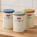 Tea Coffee Sugar Container with Airtight Lid for Kitchen Storage, Set of 3