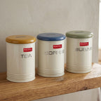 Tea Coffee Sugar Container with Airtight Lid for Kitchen Storage, Set of 3