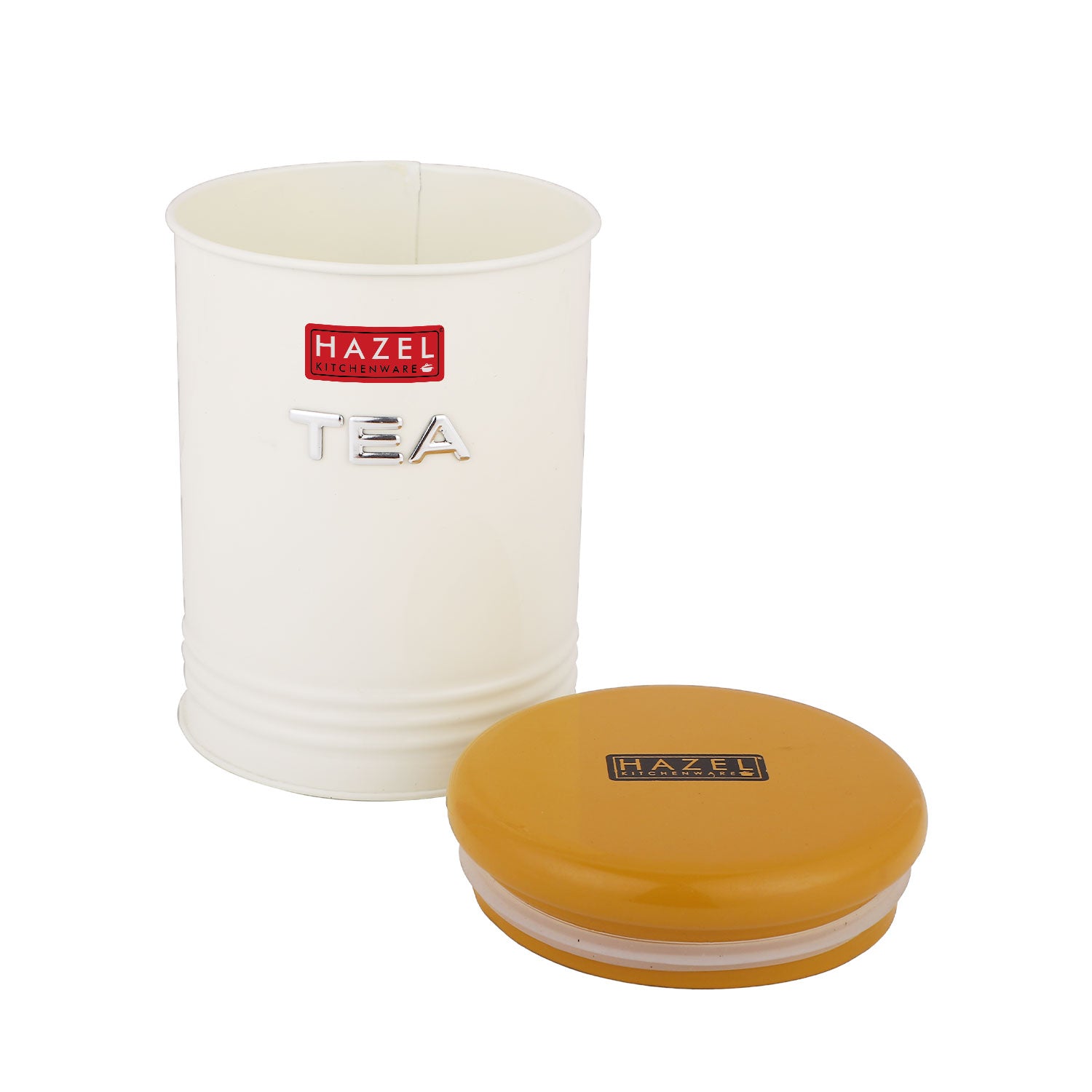 Tea Storage Container with Lid, Metal Kitchen Airtight Jar for Tea Leaves, 900 ml