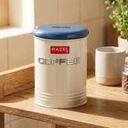 Coffee Storage Container with Lid, Metal Coffee Airtight Jar for Kitchen, 900 ml