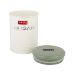 Sugar Container with Lid, Metal Kitchen Airtight Storage Jar for Sugar, 900 ml