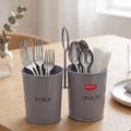 Cutlery Holder 2 Section, Spoon Fork Stand for Kitchen Counter