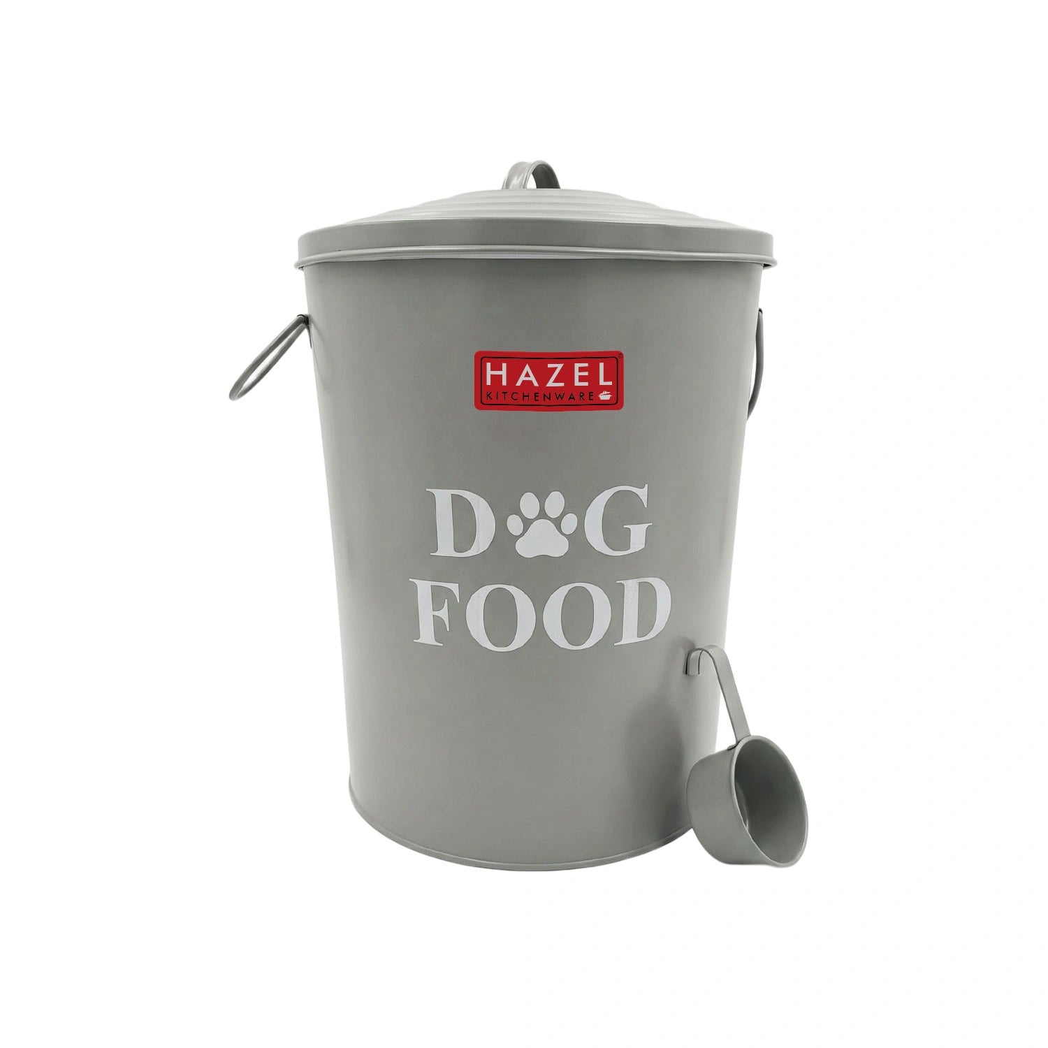 Pet Food Storage Container with Scoop, Airtight Metal Storage Bin