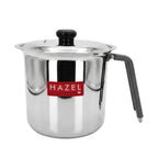 Stainless Steel Milk Boiling Pot with Lid & Handle for Kitchen, 1700ml