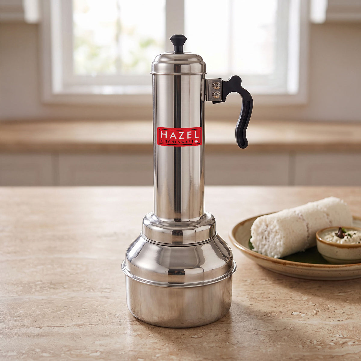 tainless Steel Puttu Kodam, Puttu Maker Vessel, Steamer Pot
