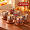 Plain Stainless Cute Coffee Mug Set of 6, 300 ML (Each)