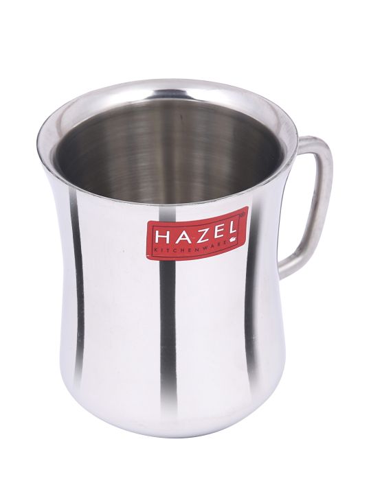 Stainless Steel Green Tea Coffee Big Damaru Plain Mug, Set of 6, 200 ml
