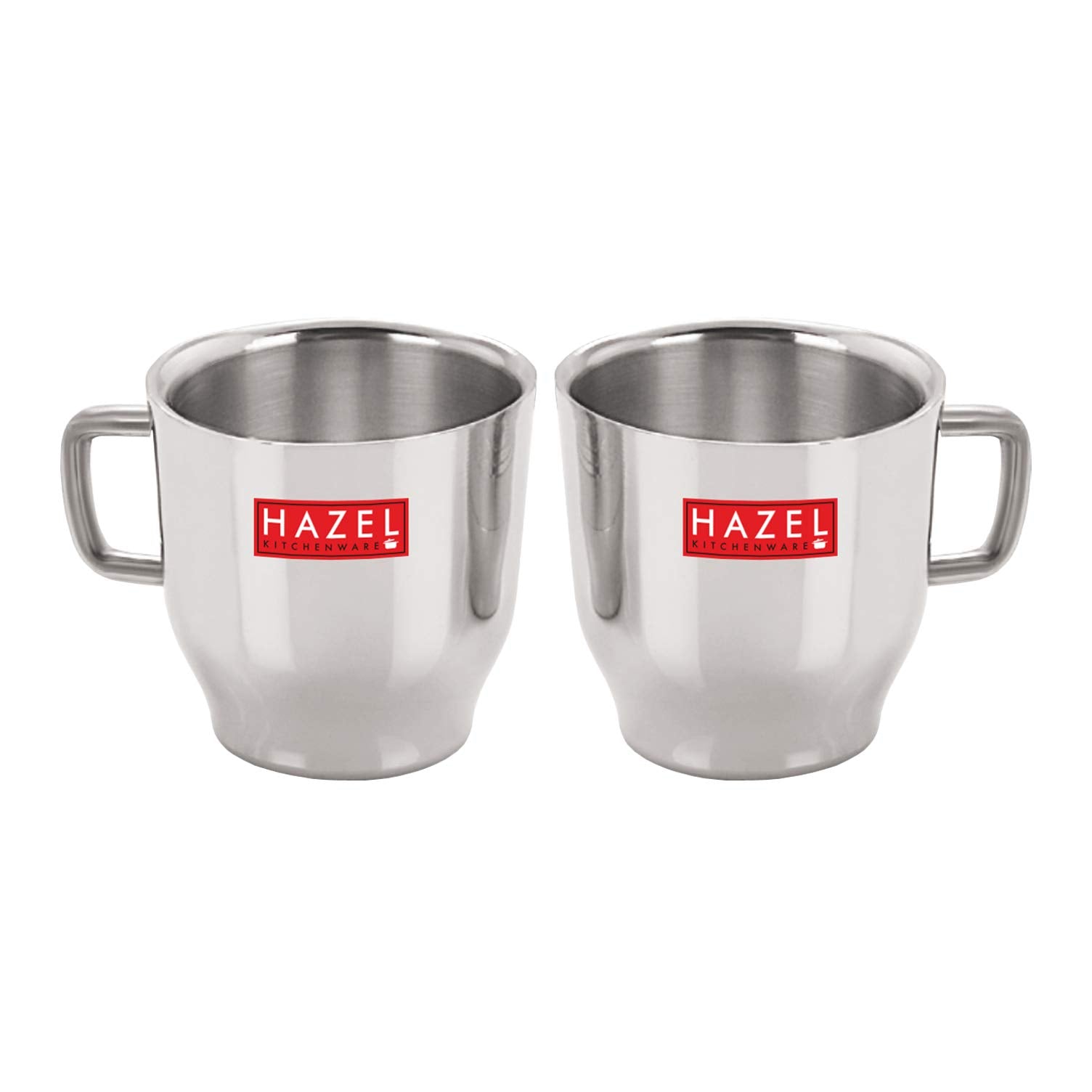 Stainless Steel Green Tea Coffee Small Classic Cup, Set of 2, 75 ml (Each)